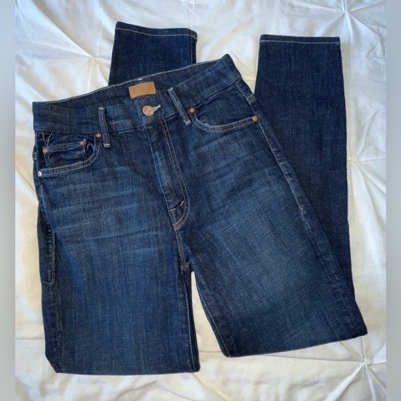 MOTHER High-Waisted “The Looker” Medium Wash Skinny Jeans SIZE 24 - Picture 5 of 13